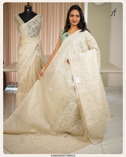 TISSUE ORGANZA SAREE