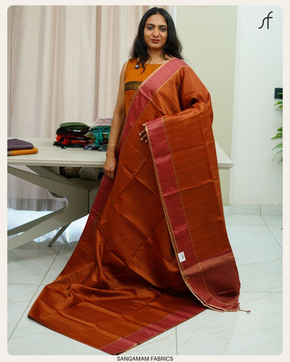 GHICHA TUSSAR SILK SAREE