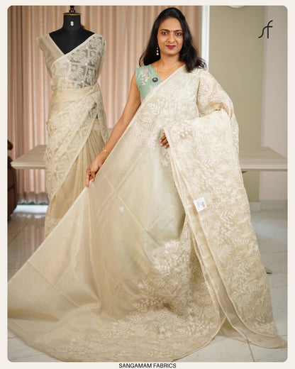 TISSUE ORGANZA SAREE