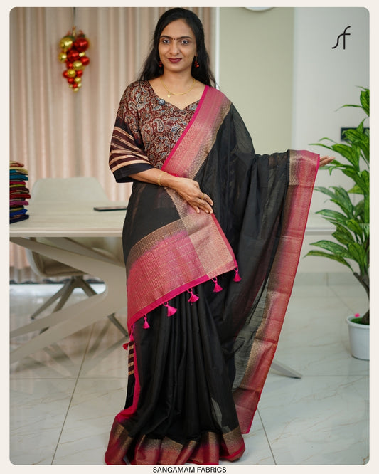 SEMI JUTE SAREE