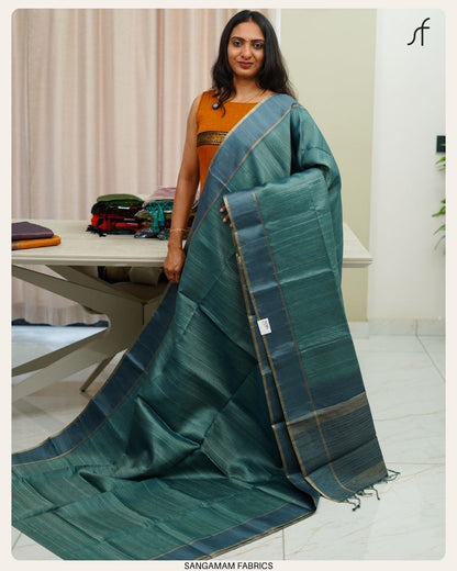 GHICHA TUSSAR SILK SAREE