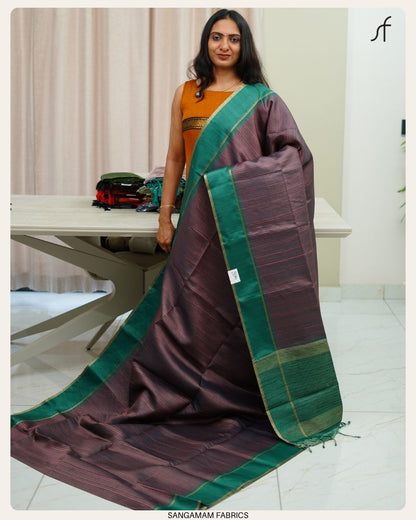 GHICHA TUSSAR SILK SAREE