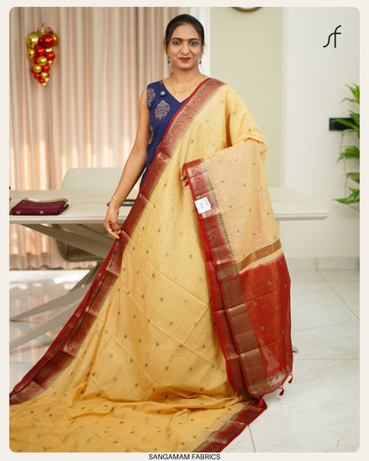 SEMI JUTE BANARASI SAREE