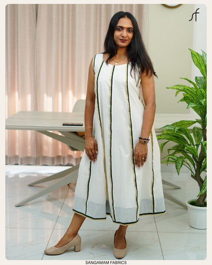 A LINE COTTON DRESS