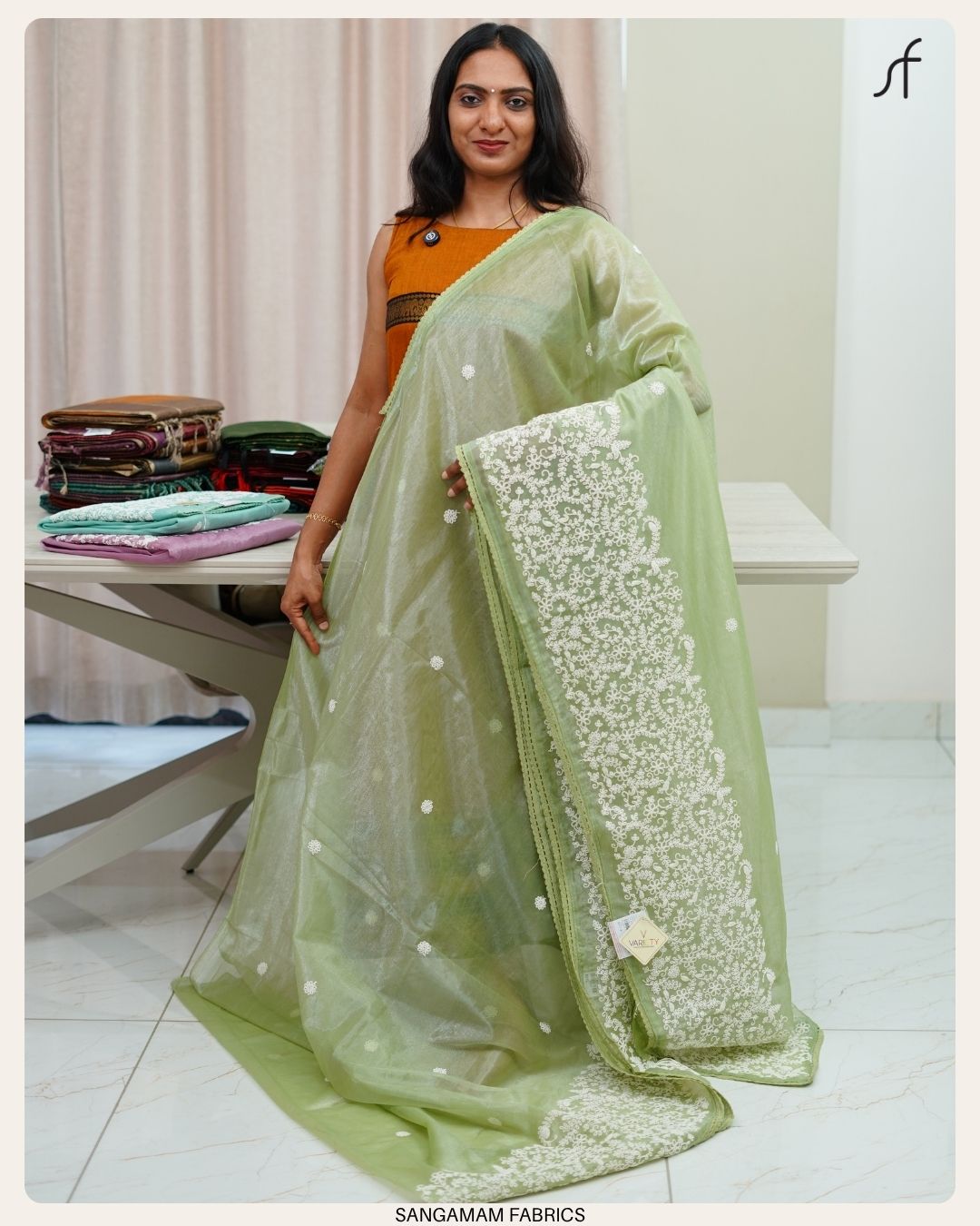 NET ORGANZA SAREE