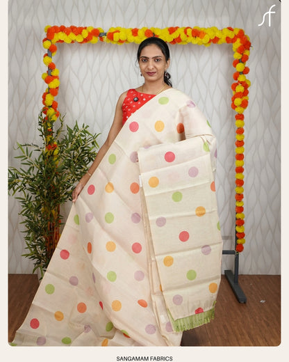 CLASSIC POLKA SAREE