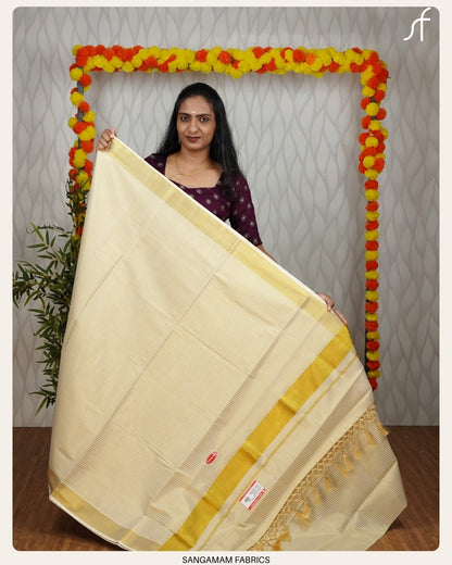 CHECK AND STRIPE SET SAREE