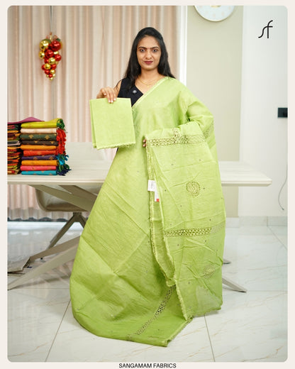 CHROCHET DETAILED SAREE