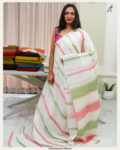 MULL CHANDERI SILK SAREE