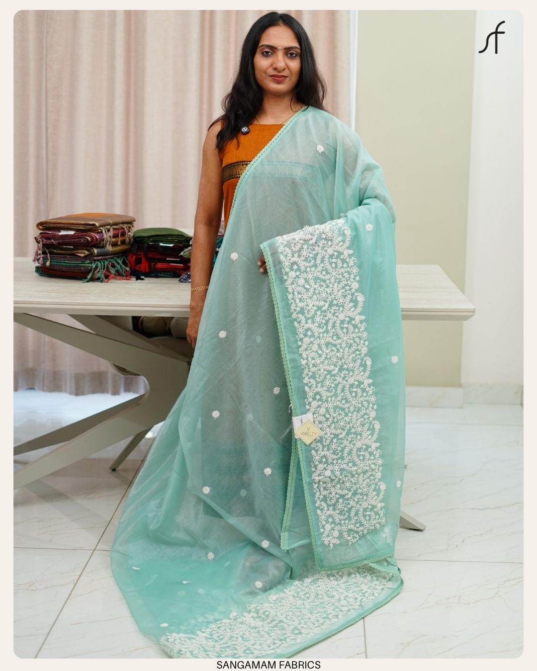 NET ORGANZA SAREE
