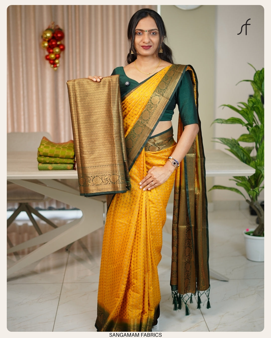 BANARASI SAREE ( YELLOW SHADE)