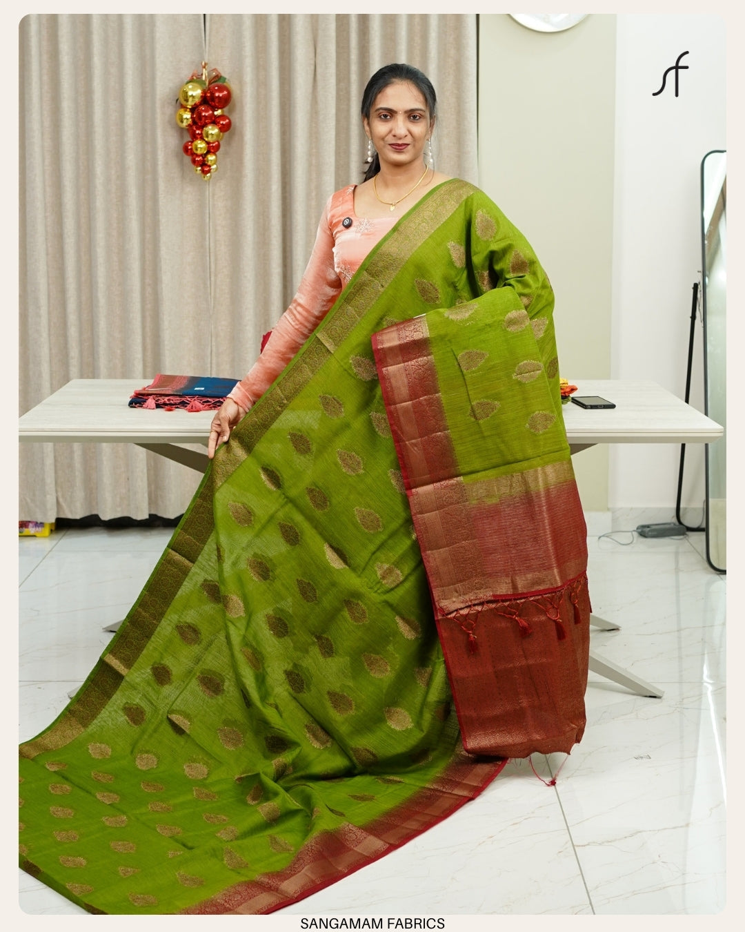 SEMI JUTE BANARASI SAREE