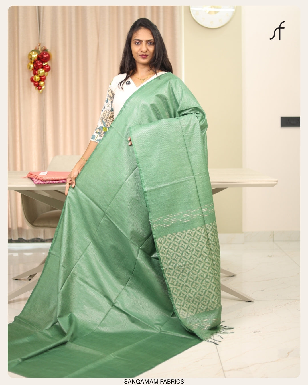SEMI TUSSAR SILK SAREE