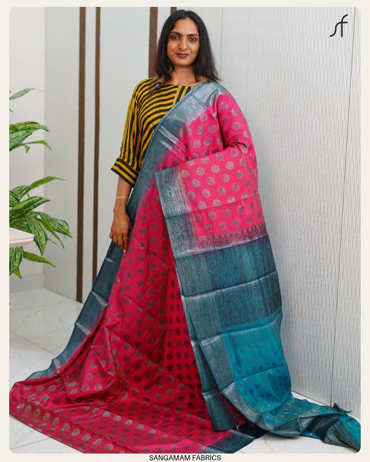 SEMI TUSSAR SILK SAREE