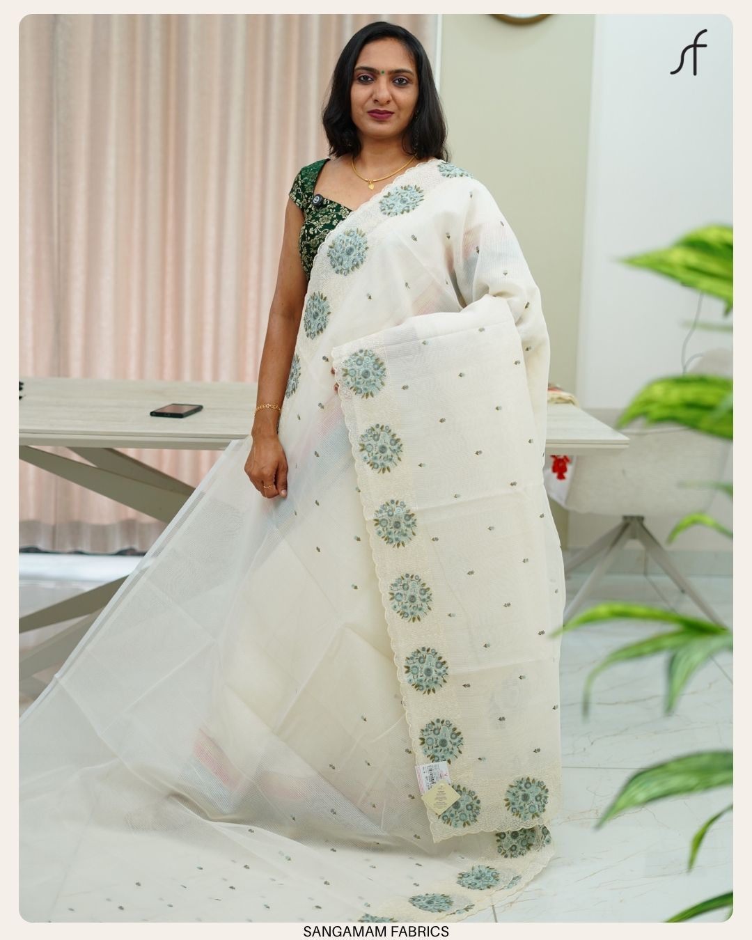 NET COTTA SAREE