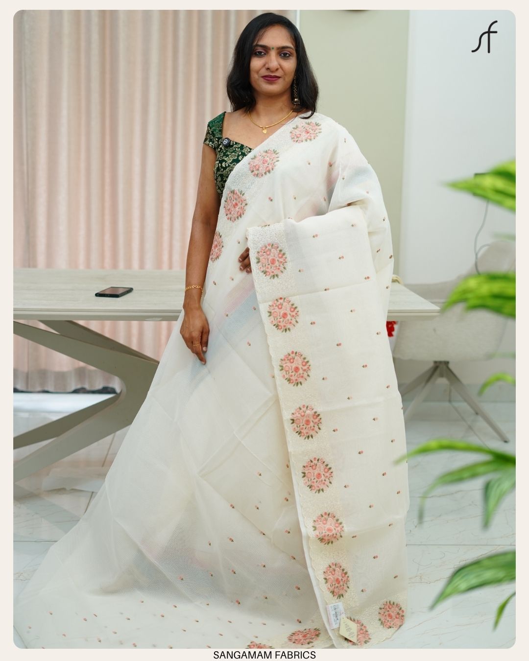 NET COTTA SAREE