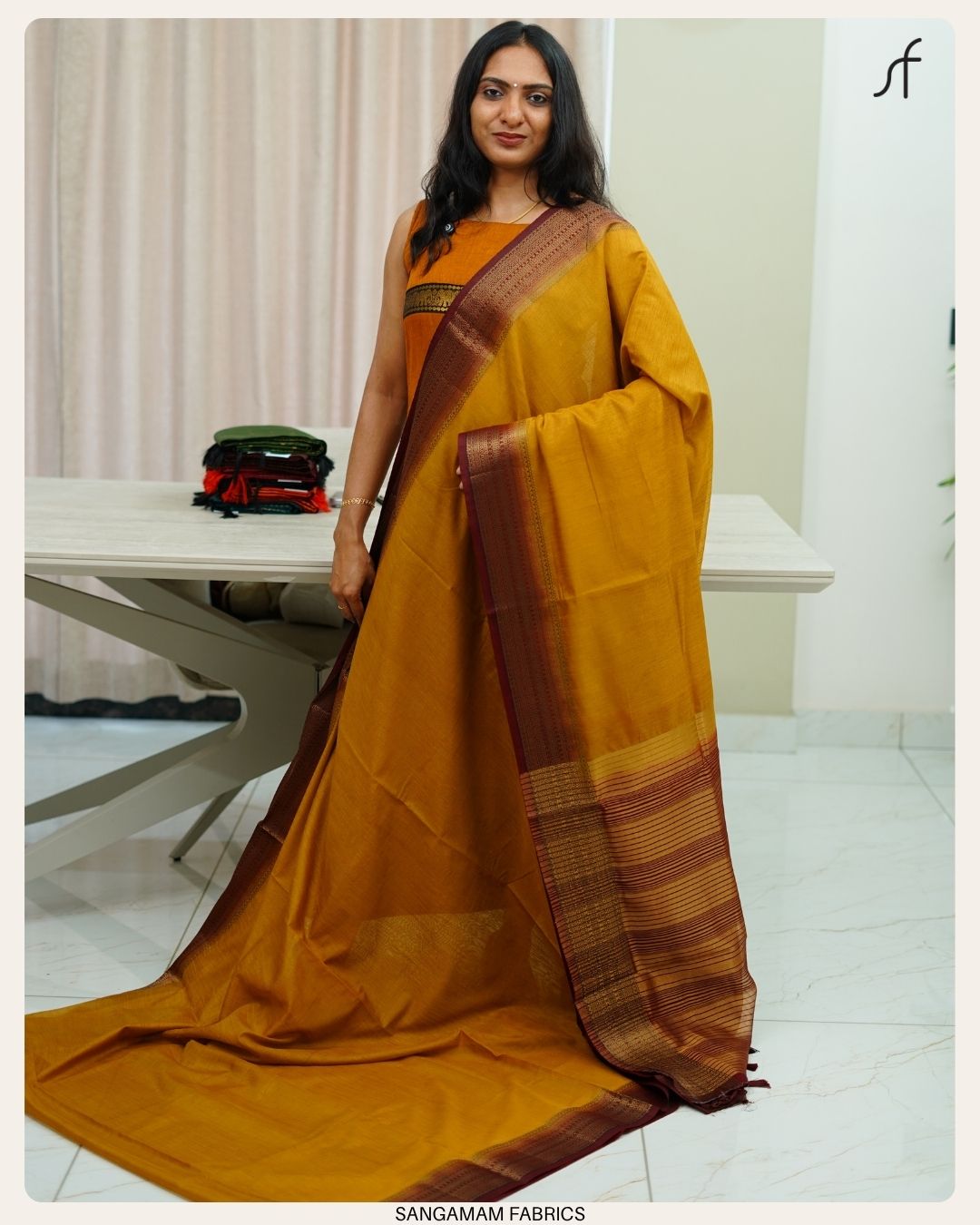LINEN JUTE SAREE