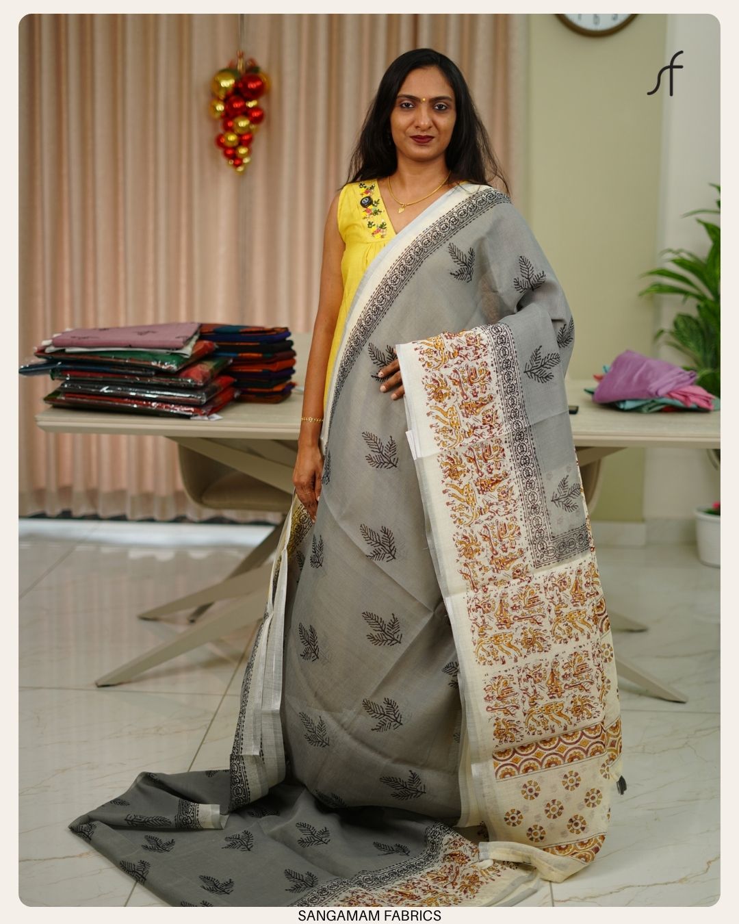 NET COTTA SAREE
