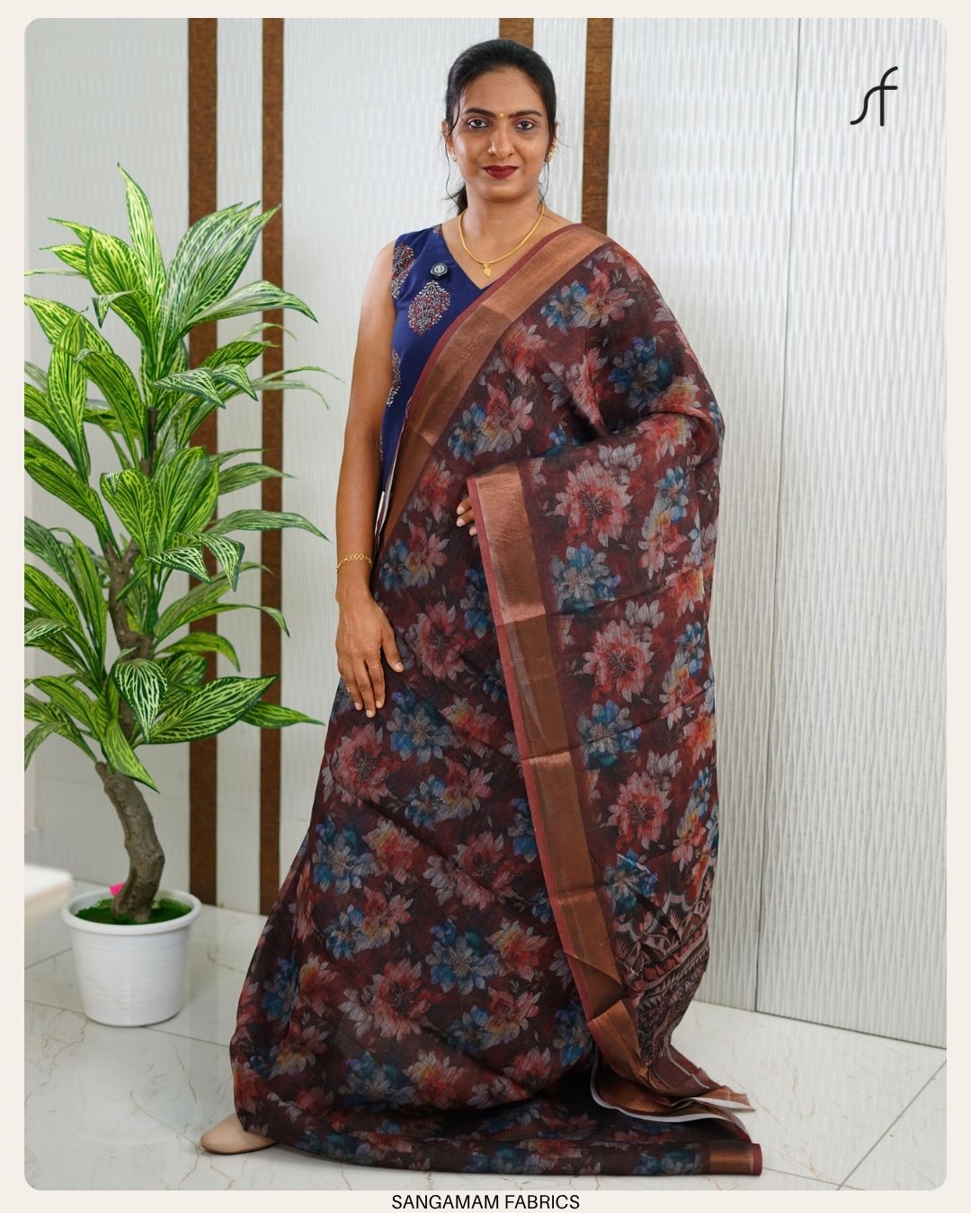 SEMI LINEN SAREE