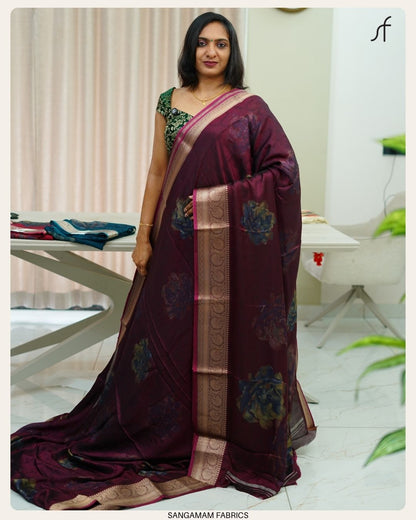 CRAPE BANARASI SAREE