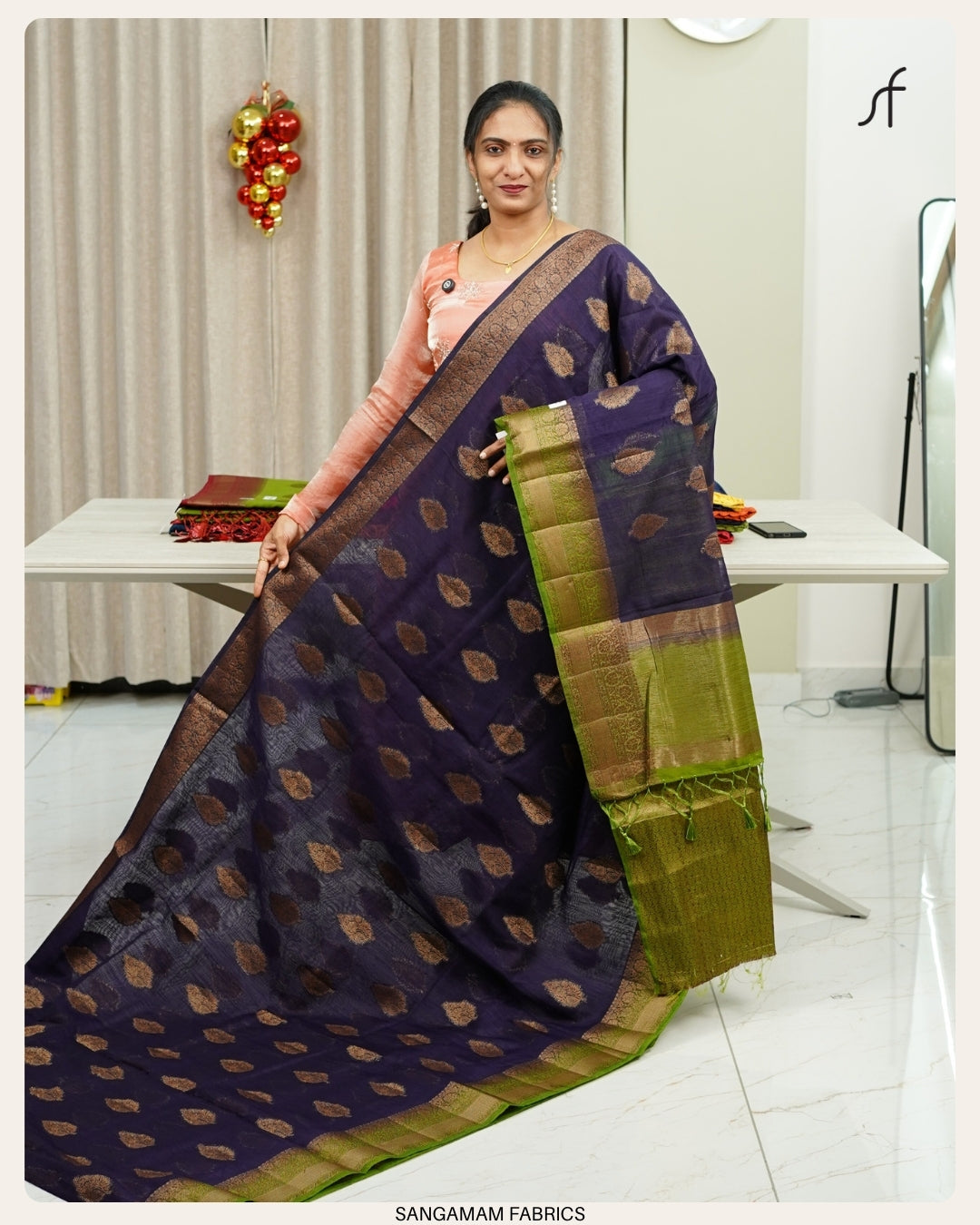 SEMI JUTE BANARASI SAREE