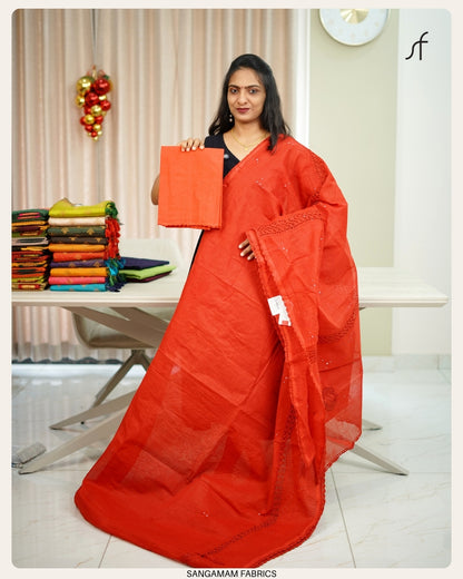 CHROCHET DETAILED SAREE