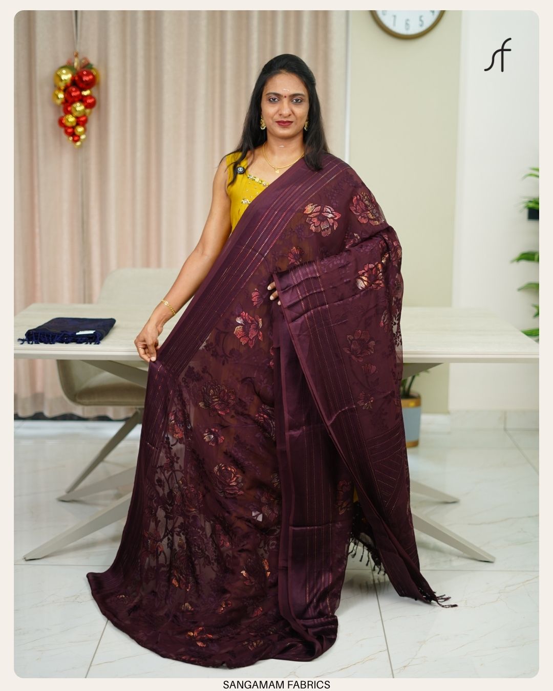 FLORAL BRAZO GEORGETTE SAREE