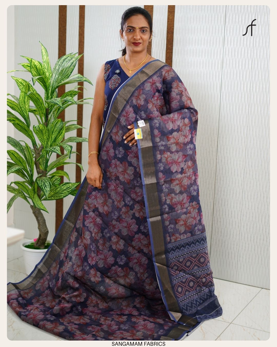 SEMI LINEN SAREE