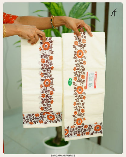 FLORAL PRINTED SET MUNDU COLLECTION