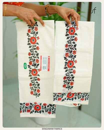 FLORAL PRINTED SET MUNDU COLLECTION