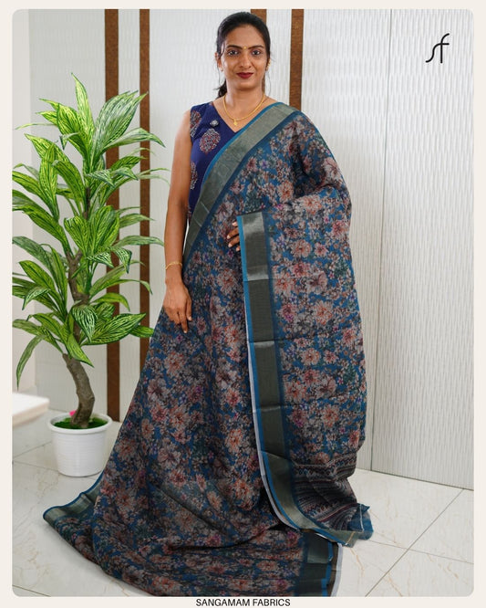 SEMI LINEN SAREE