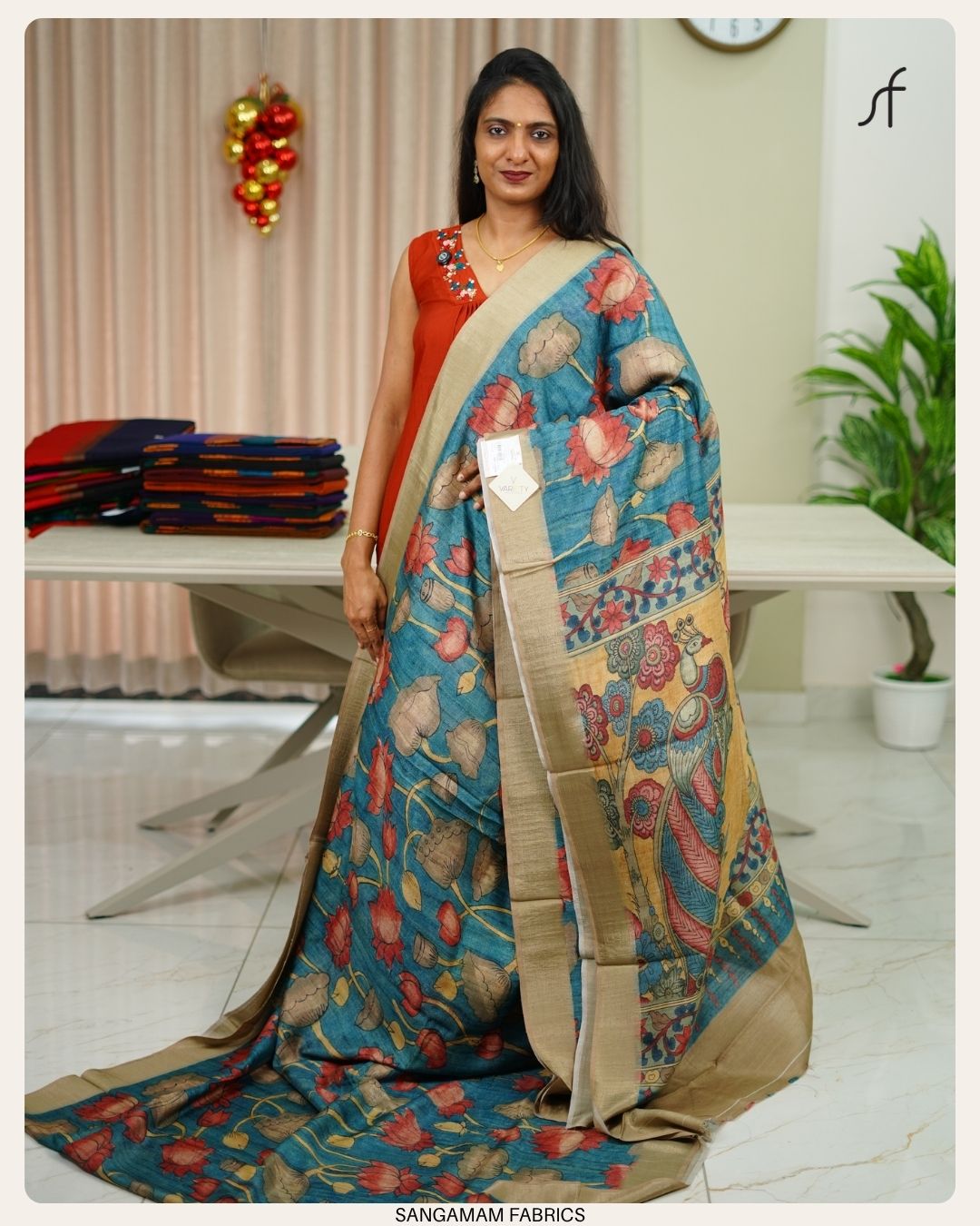 SEMI GHICHA TUSSAR SILK SAREE