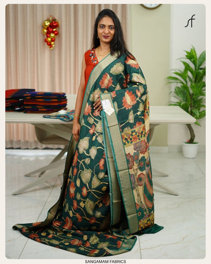 SEMI GHICHA TUSSAR SILK SAREE