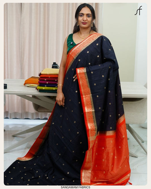 SEMI JUTE BANARASI SAREE