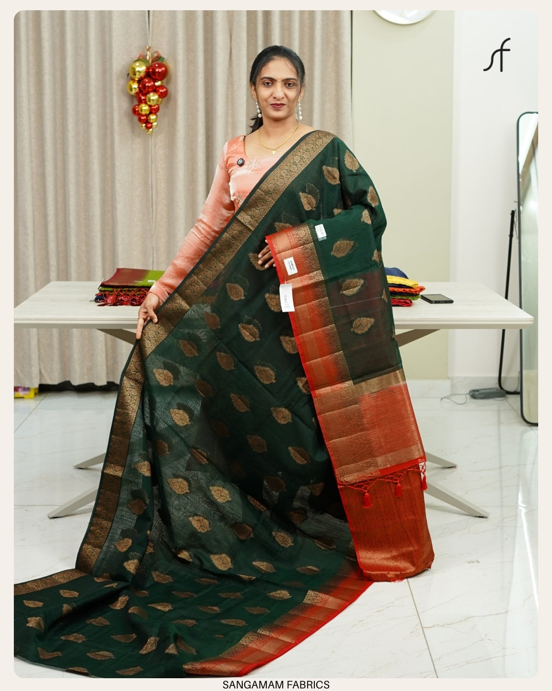 SEMI JUTE BANARASI SAREE