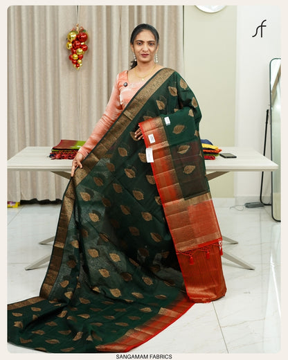 SEMI JUTE BANARASI SAREE