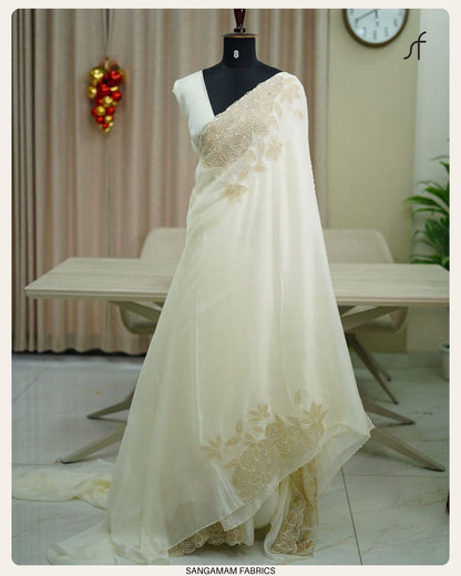 SILKY ORGANZA SAREE