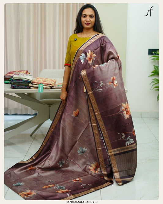 SEMI TUSSAR SILK SAREE
