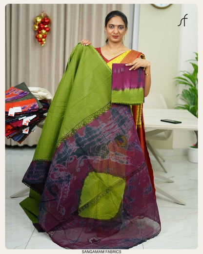 COTTA COTTON CHROCHET DETAILED SAREE