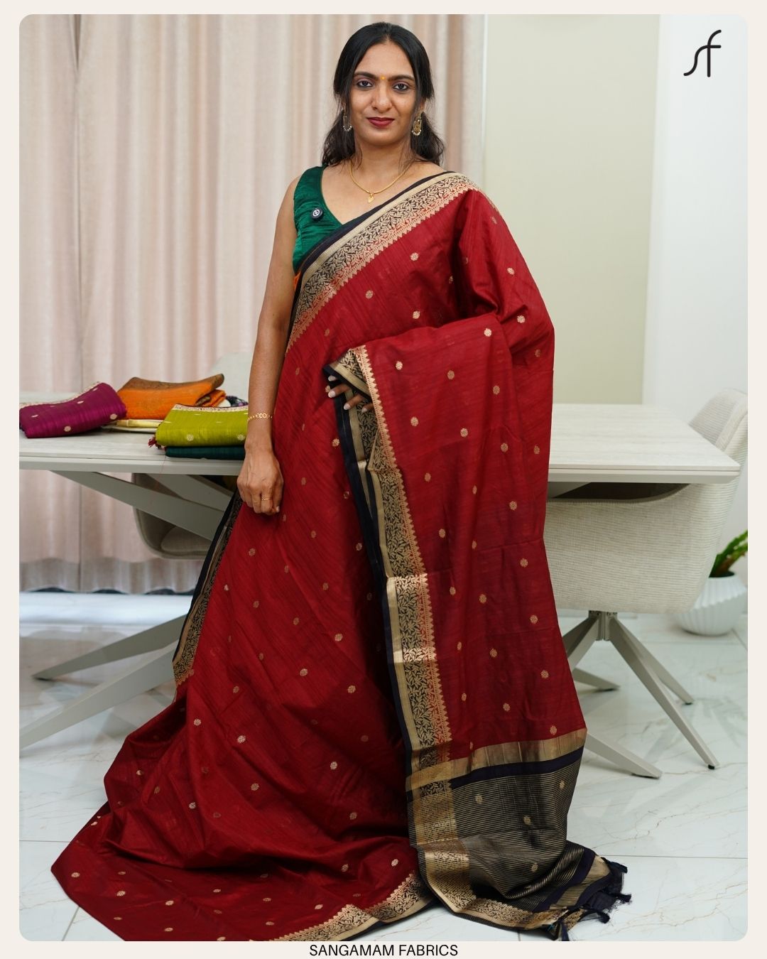 SEMI JUTE BANARASI SAREE