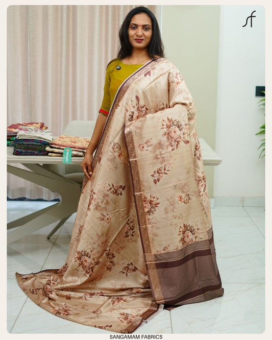 SEMI TUSSAR SILK SAREE