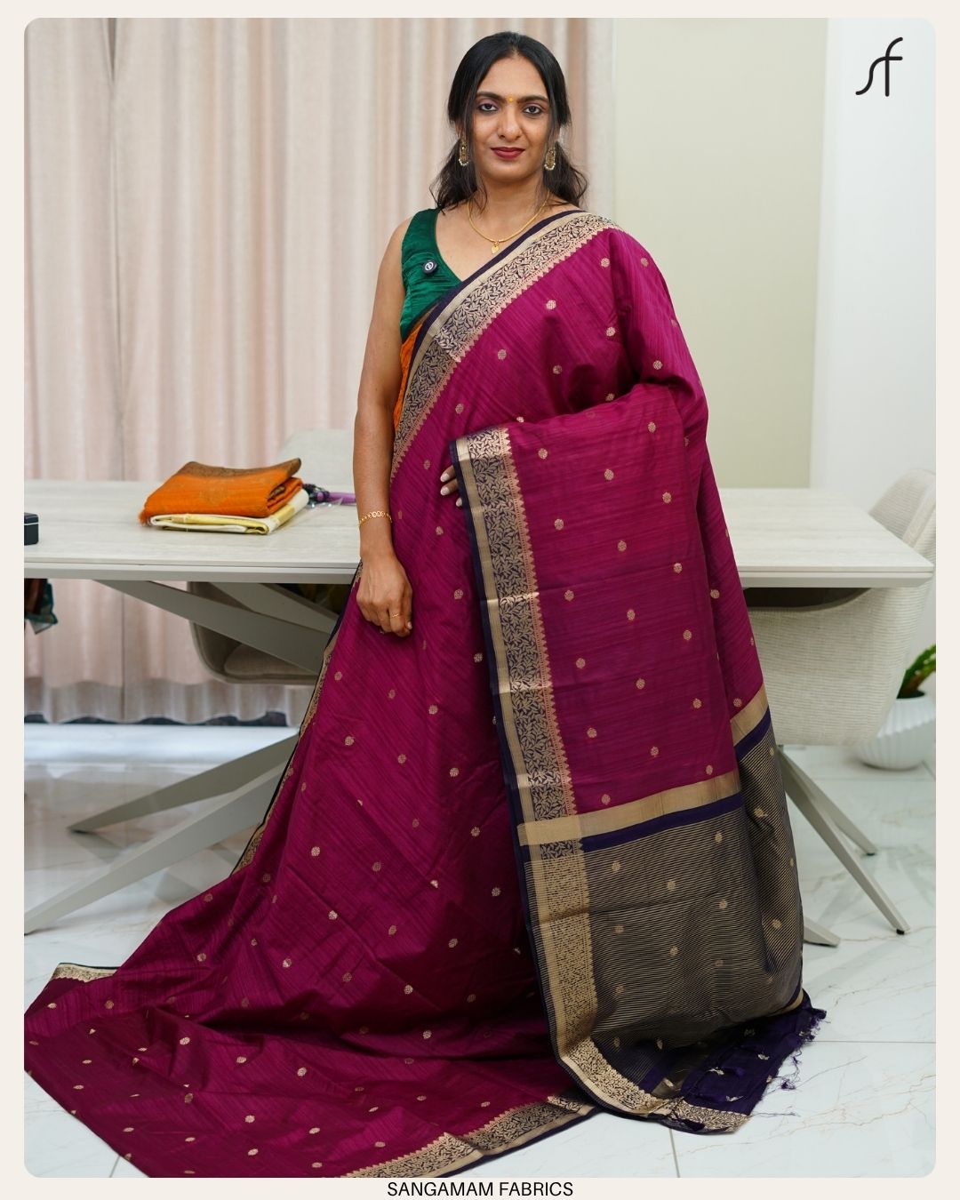 SEMI JUTE BANARASI SAREE