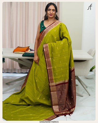 SEMI JUTE BANARASI SAREE