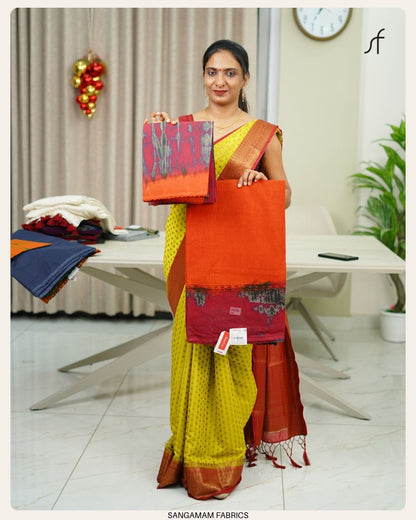 COTTA COTTON CHROCHET DETAILED SAREE