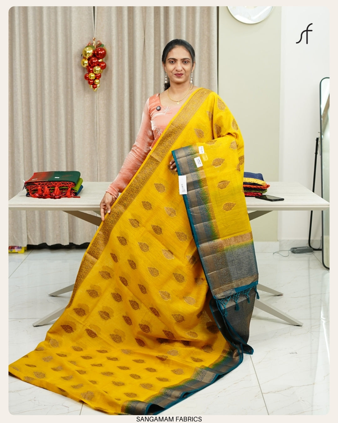 SEMI JUTE BANARASI SAREE