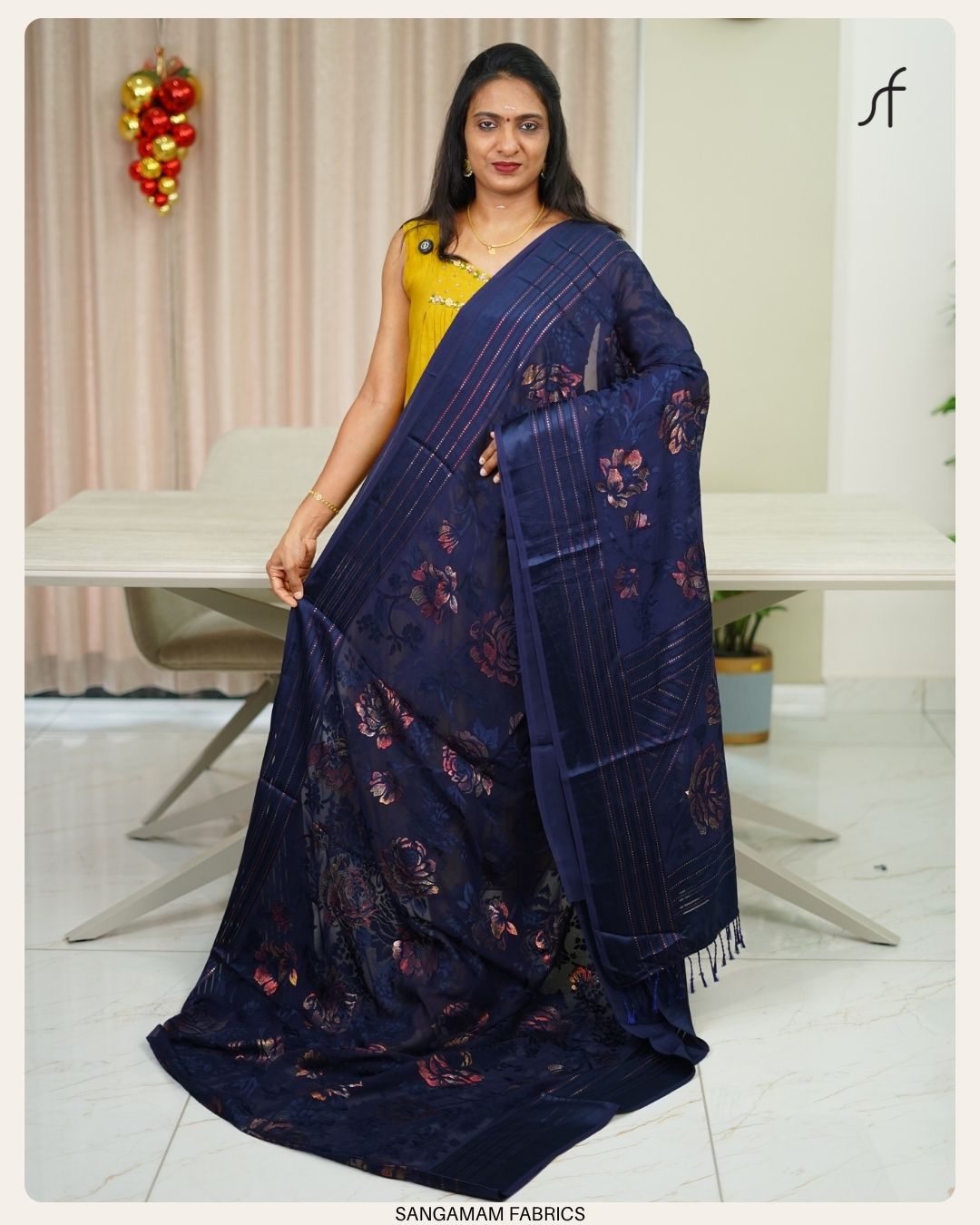 FLORAL BRAZO GEORGETTE SAREE