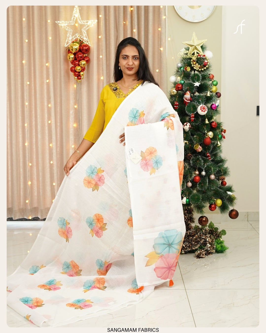 SEMI LINEN SAREE