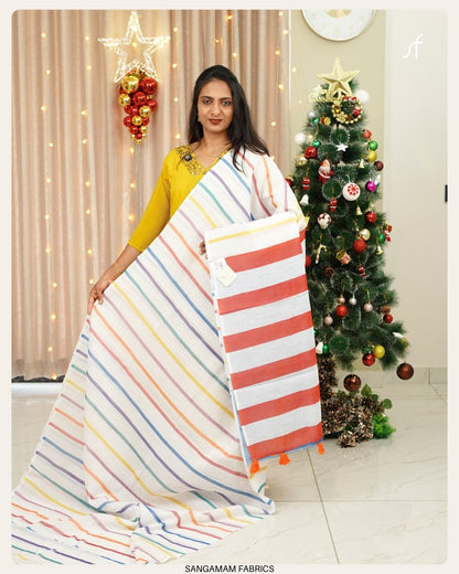 SEMI LINEN SAREE