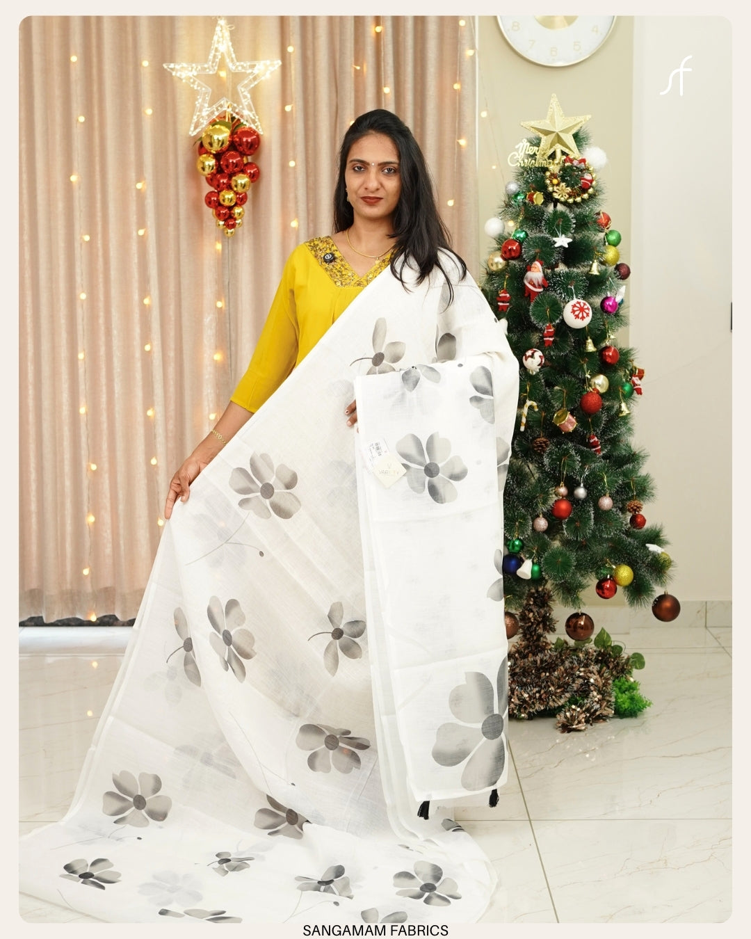 SEMI LINEN SAREE