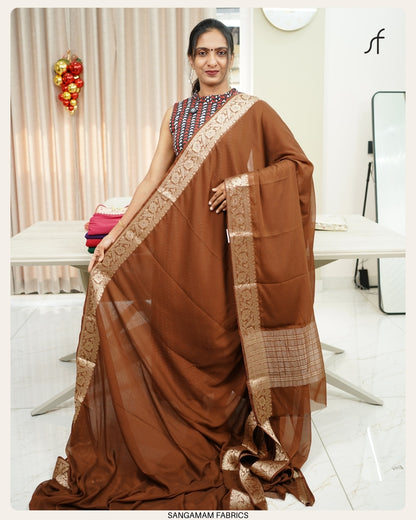GEOGETTE BANARASI SAREE